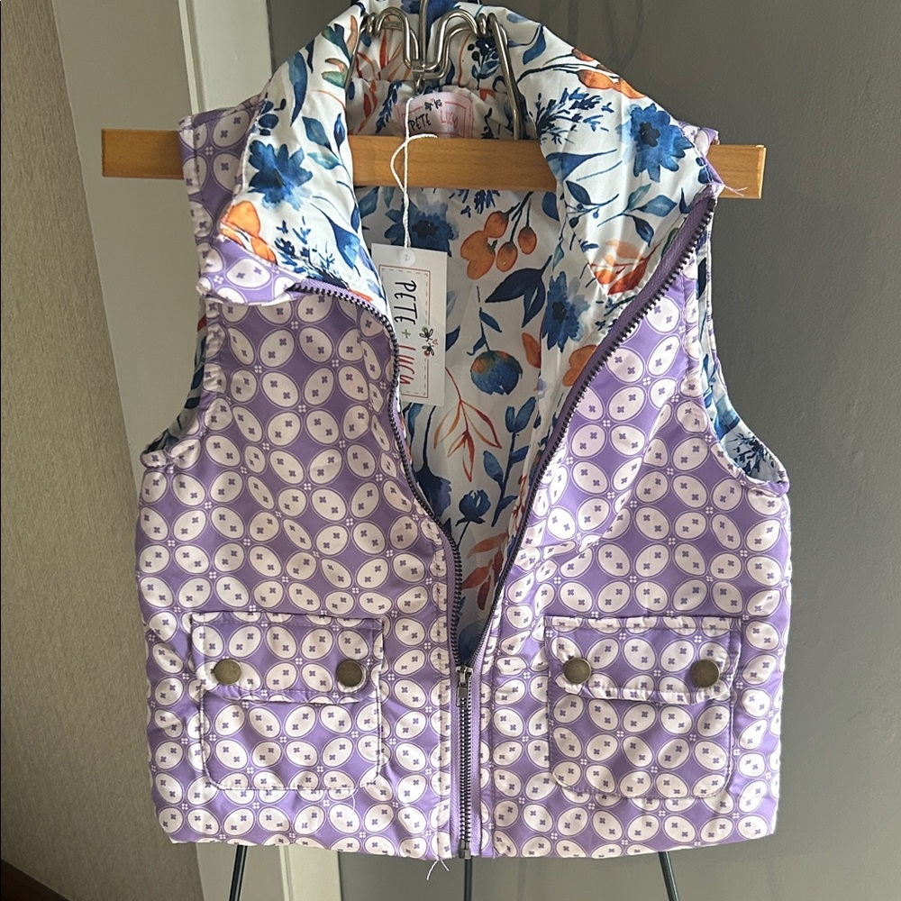 Pete & Lucy Purple Kids Vest